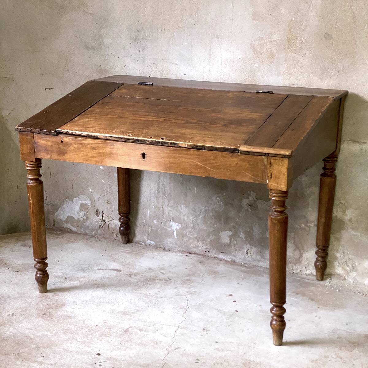 19th-century solid wood desk