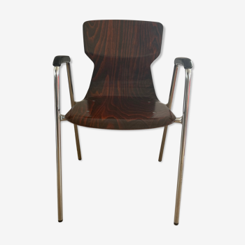 Eromes OBO plywood chair with armrests