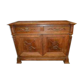 2-door oak bahut furniture