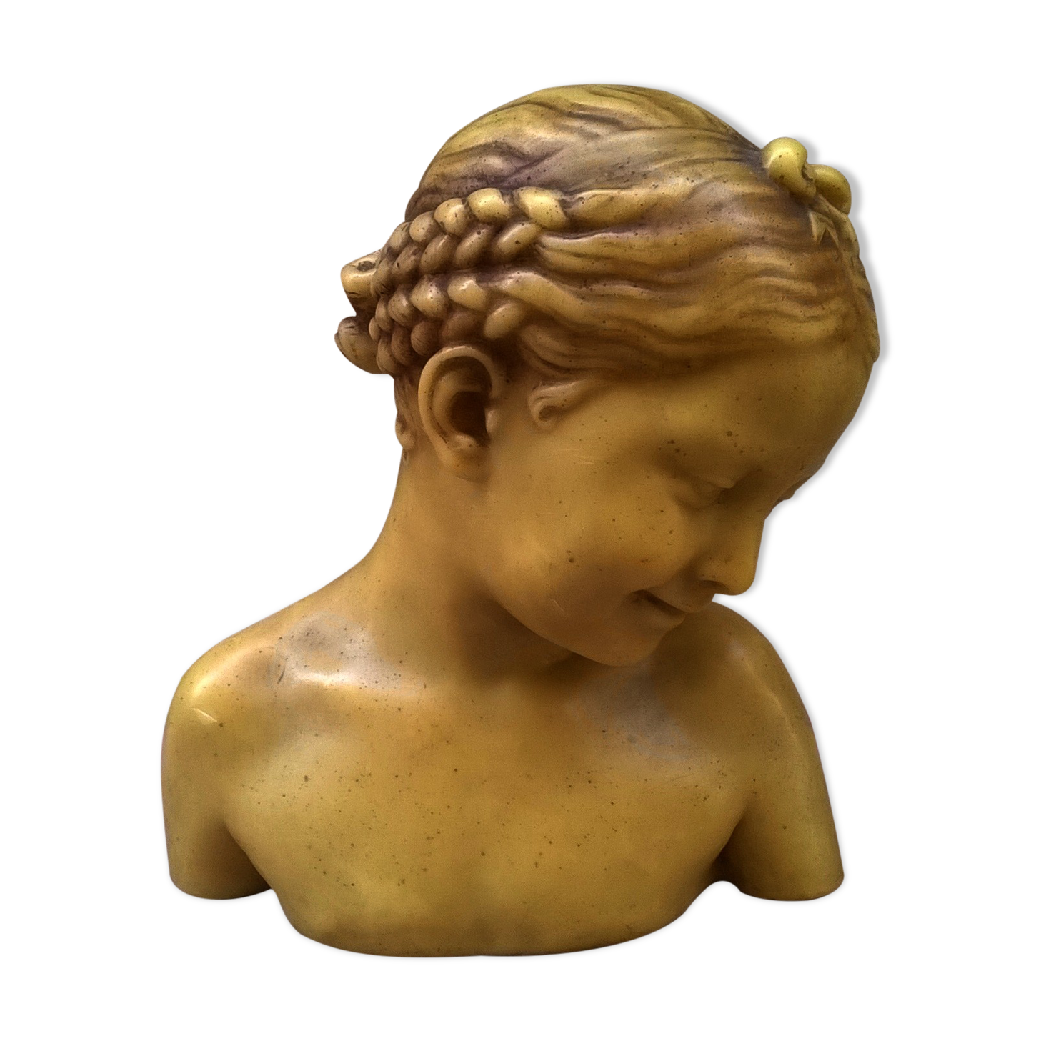 Buste de jeune femme ancien