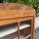 1960s Parisian Art Deco display case in solid oak