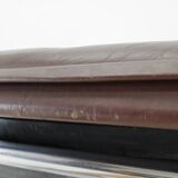 1950s Pair of Tubular Armchairs in Leather, Czechoslovakia