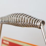 Review door in chrome metal and wood, vintage 60s