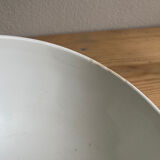 Antique faceted bowl on earthenware pedestal