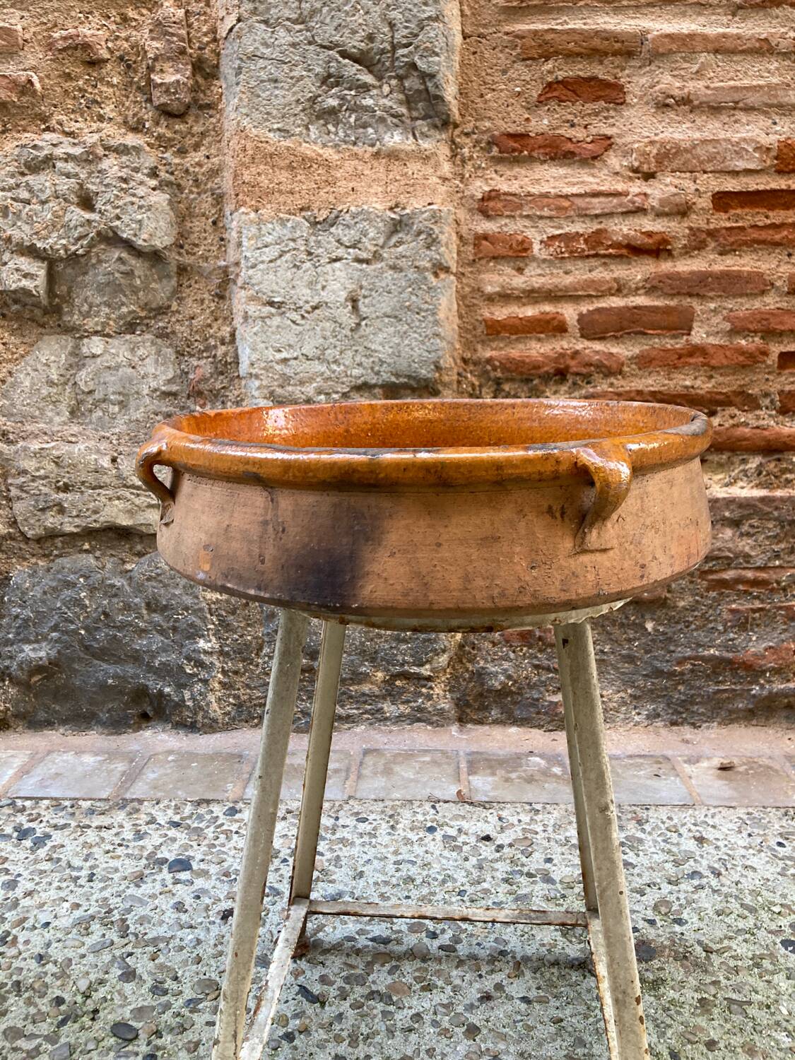 South-West glazed earthenware dish