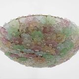 Attribué à Barovier & Toso, plafonnier en verre de Murano de style moderne du milieu du siècle