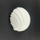 Pair of Vintage Shell-Shaped Opaline Glass Wall Lamps from Limburg, 1970s