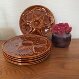 Set of 6 shell plates