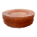 10 vintage dessert plates Vereco