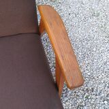 Fauteuil de style scandinave en hêtre, 1950