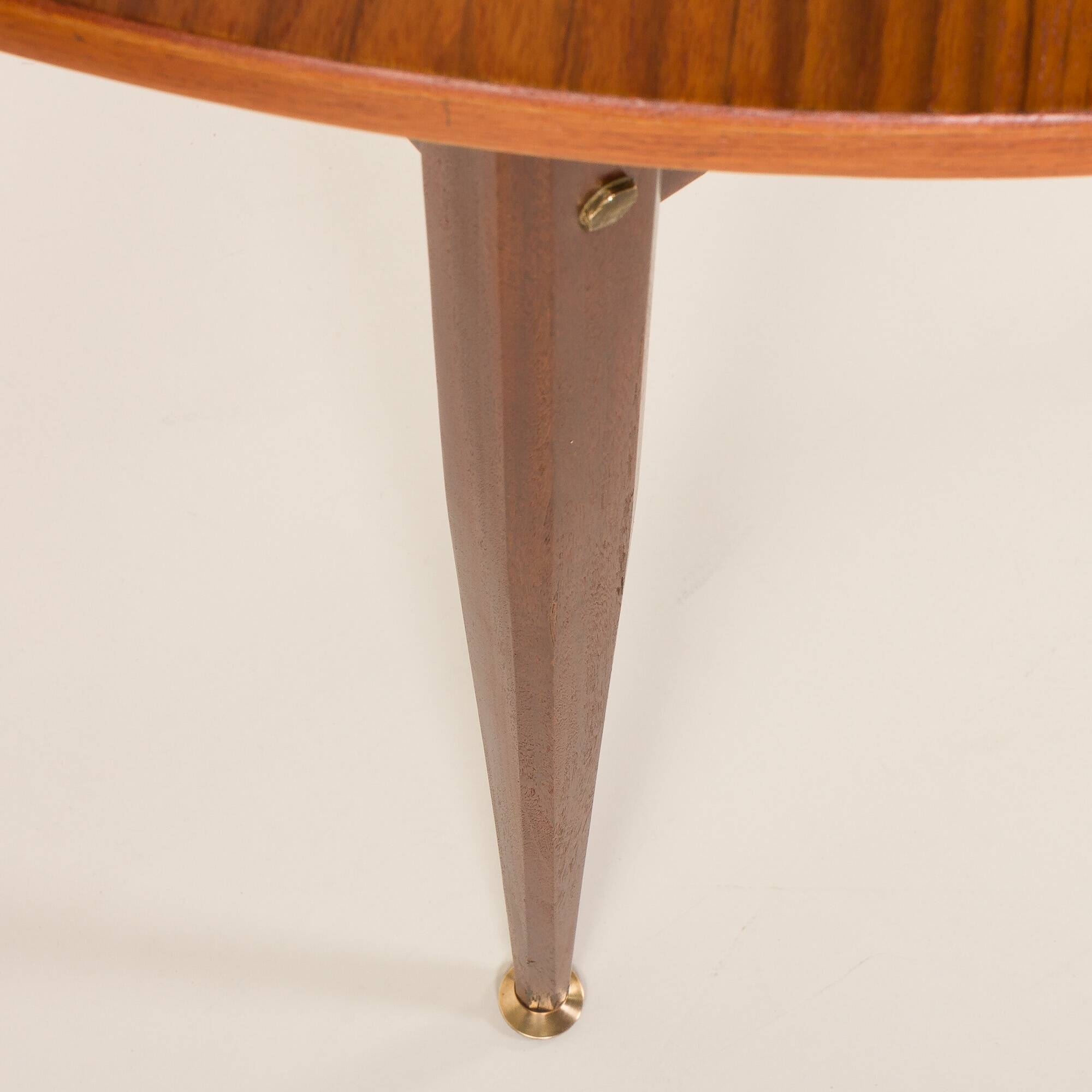 Italian mid century dining table in teak, 1960s