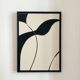 Tableau relief noir et beige