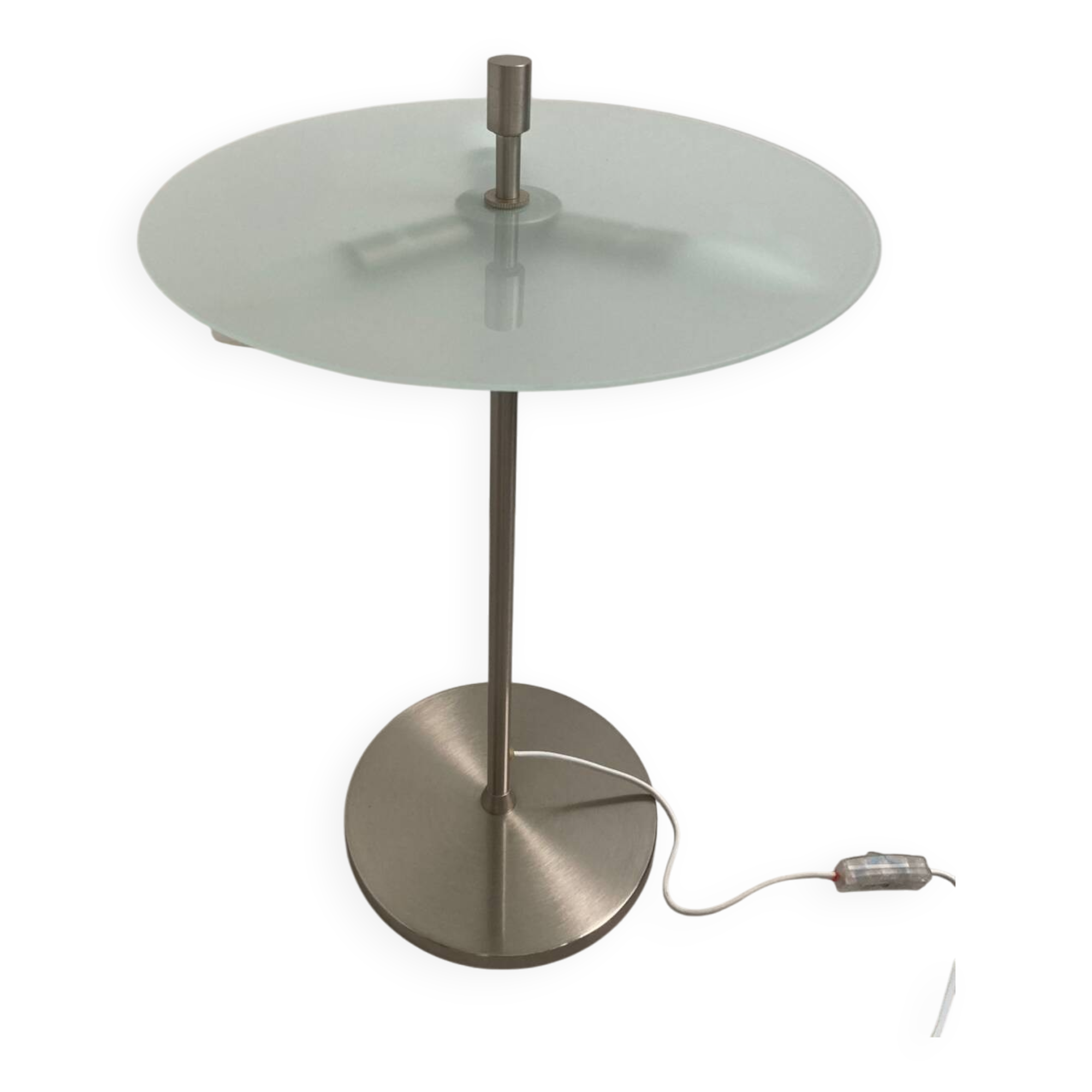 Lampe bureau contemporaine métal et verre