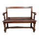Bench with openwork back Louis XIII style nineteenth century oak