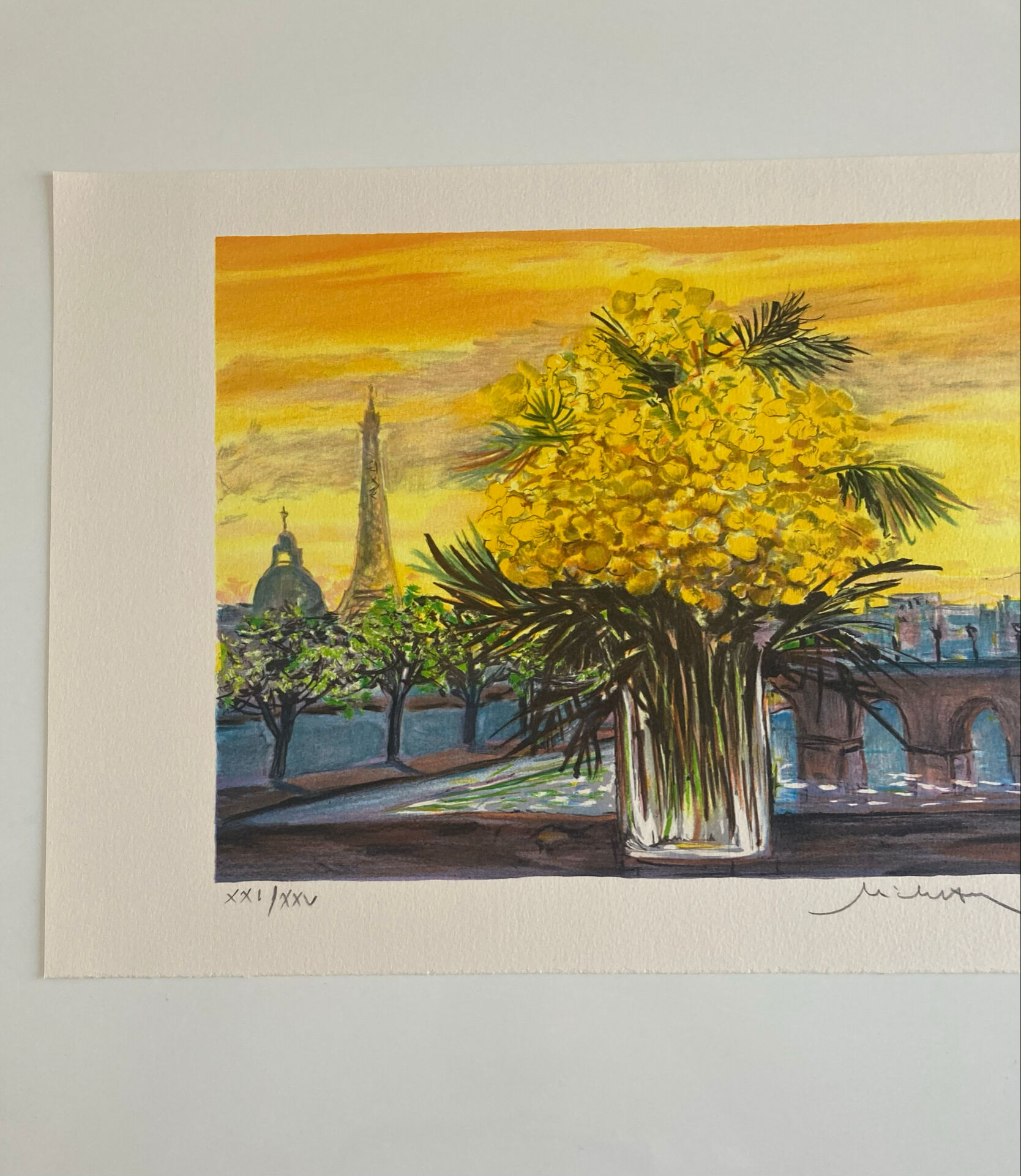 Lithographie originale numérotée et signée au crayon Michel Henry