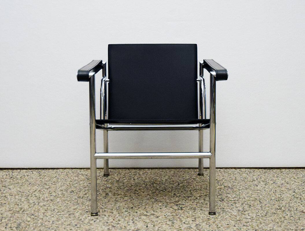 Le Corbusier Cassina LC1 armchair, 1970s.