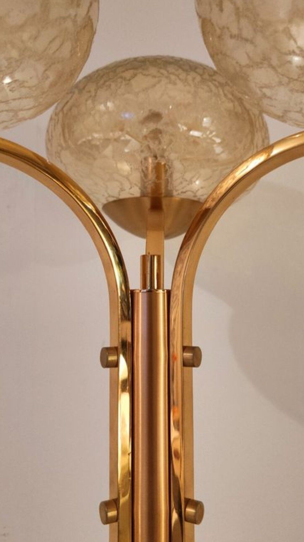 Vintage brass floor lamp 1970 italy