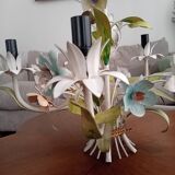 Vintage flower basket chandelier