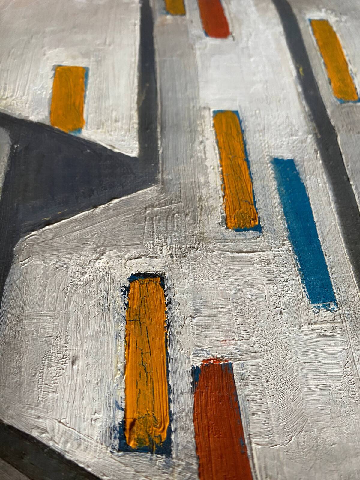 Cubist painting by Guy Feinstein (born in 1929) "The Artist's Studio"