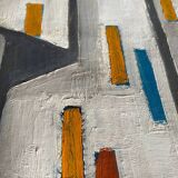 Cubist painting by Guy Feinstein (born in 1929) "The Artist's Studio"