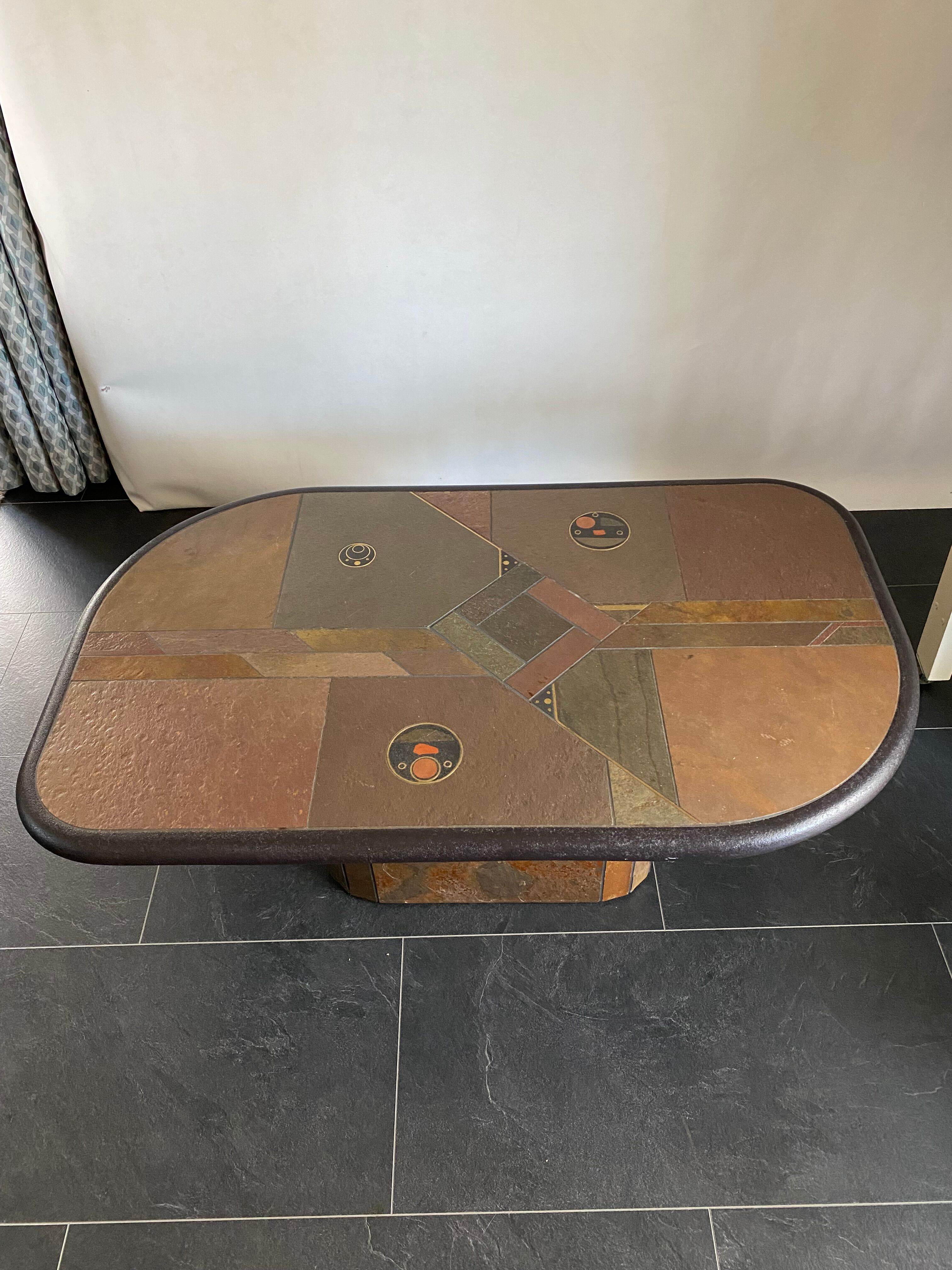 Brutalist Style Salon Table by Paul Kingma
