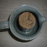 Refreshing pitcher in vintage stoneware