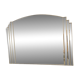 Vintage Art Deco Bevelled Mirror with Brass Trim, 1980s