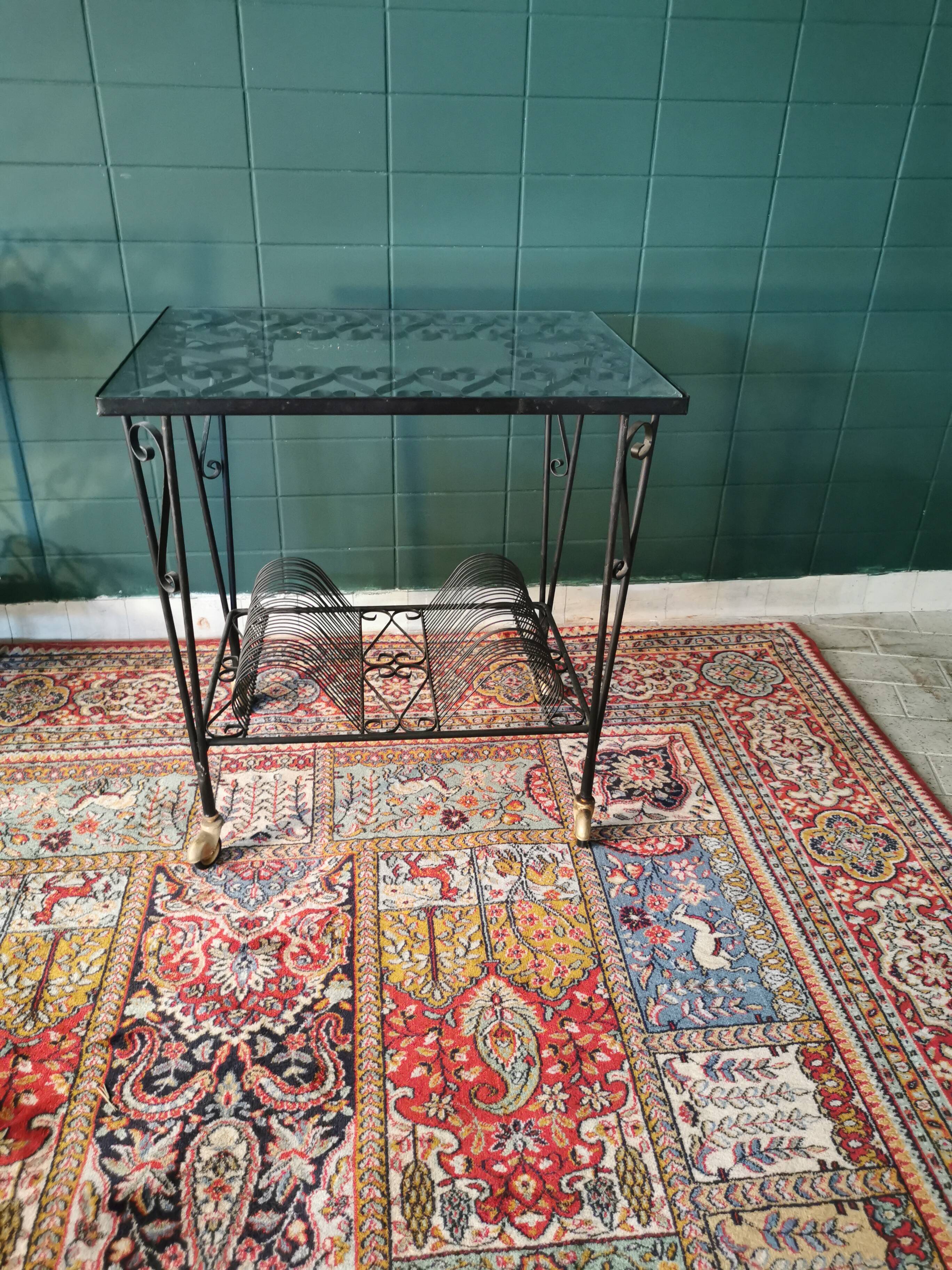 Porte vynile en fer forgé modèle cœur