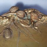A. Marionnet Art Nouveau centerpiece gilt bronze, signed 41x30 cm C