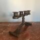 Brutalist candlestick 4 lights Charles Piguet