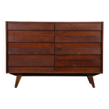Commode en chêne foncé par Jiri Jiroutek, modèle U-453, vers 1960