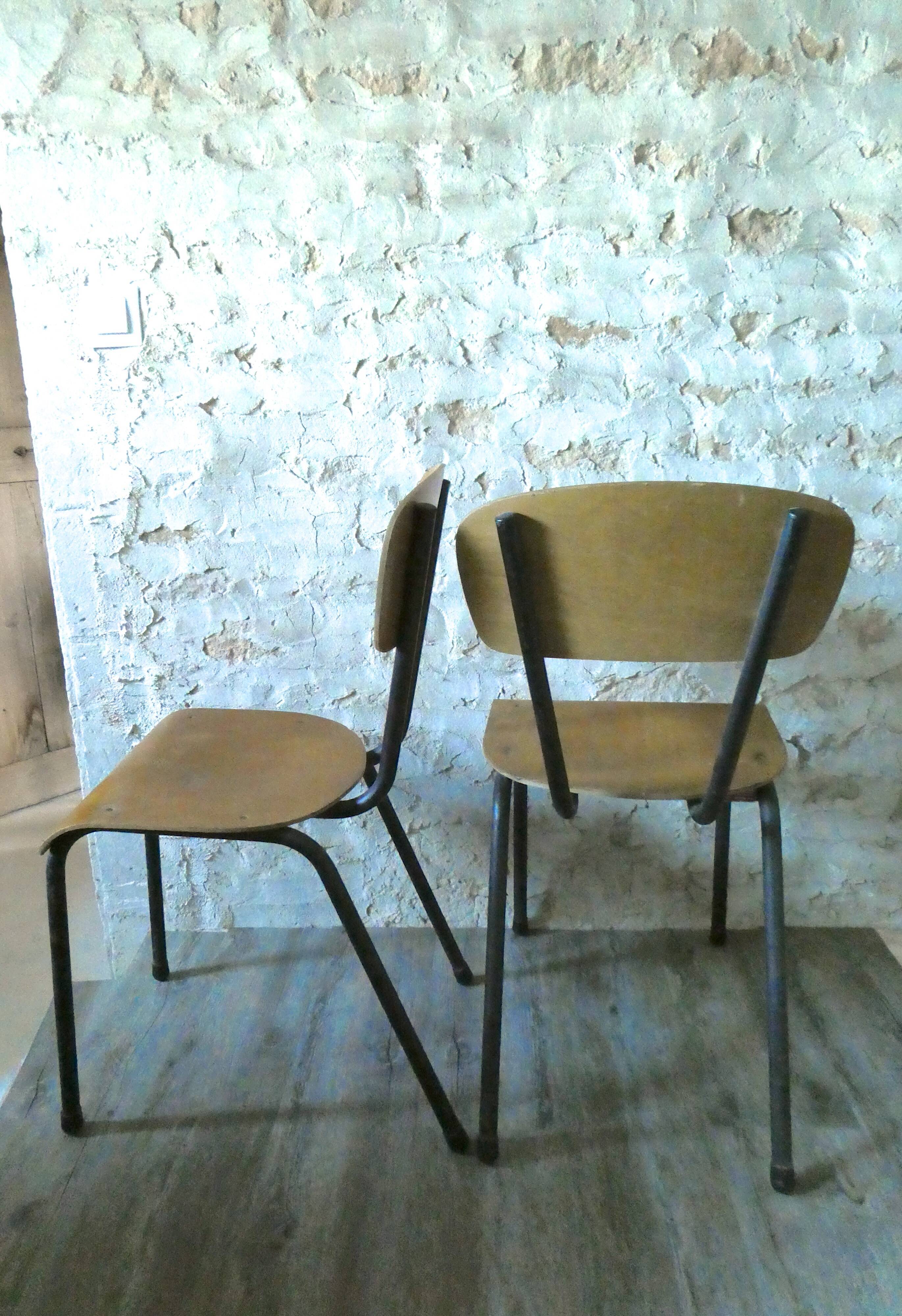 Pair of chairs 60s Ecolauto