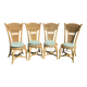 Very beautiful set of 4 antique rattan chairs. Luxury model, perfect condition.
