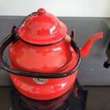 Large enamelled teapot