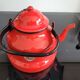 Large enamelled teapot