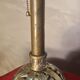 bronze and brass Art Nouveau floor lamp, very old, 60x27 lampshade