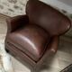 Fauteuil club en cuir