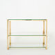 Bronze side table signed J.T. Lepelletier for Broncz circa 1960