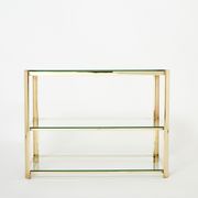 Table d’appoint en bronze signée J.T. Lepelletier pour Broncz vers 1960