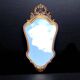 Antique carved gilded wooden mirror - 44 x 82 cm