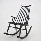 1960s Varjosen Puunjalostus Beech Rocking Chair, Finland