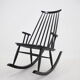 1960s Varjosen Puunjalostus Beech Rocking Chair, Finland