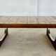 VINTAGE DANISH MID CENTURY TEAK  & CERAMIC COFFEE TABLE  1960s