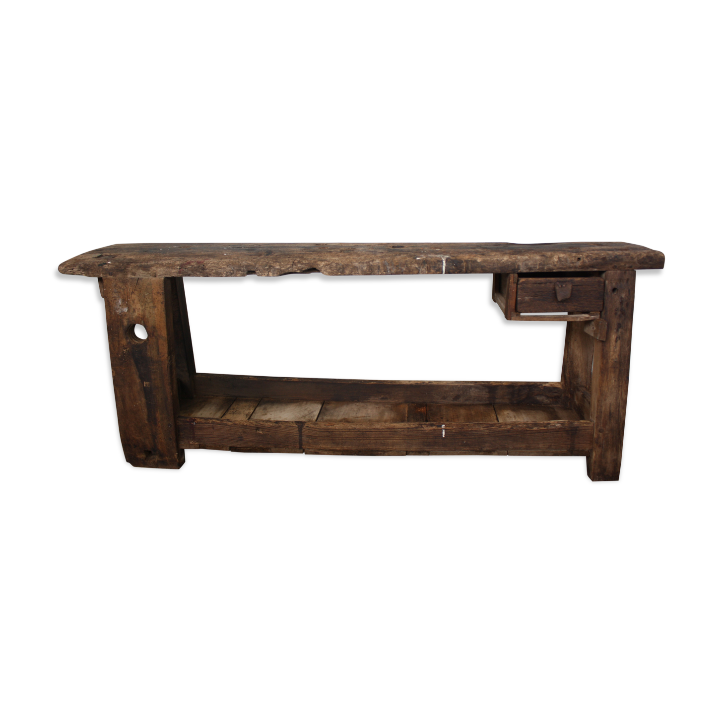 Ancient wooden workbench