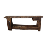 Ancient wooden workbench