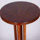 Restored art deco pedestal, beech, walnut, 1920s, czechia