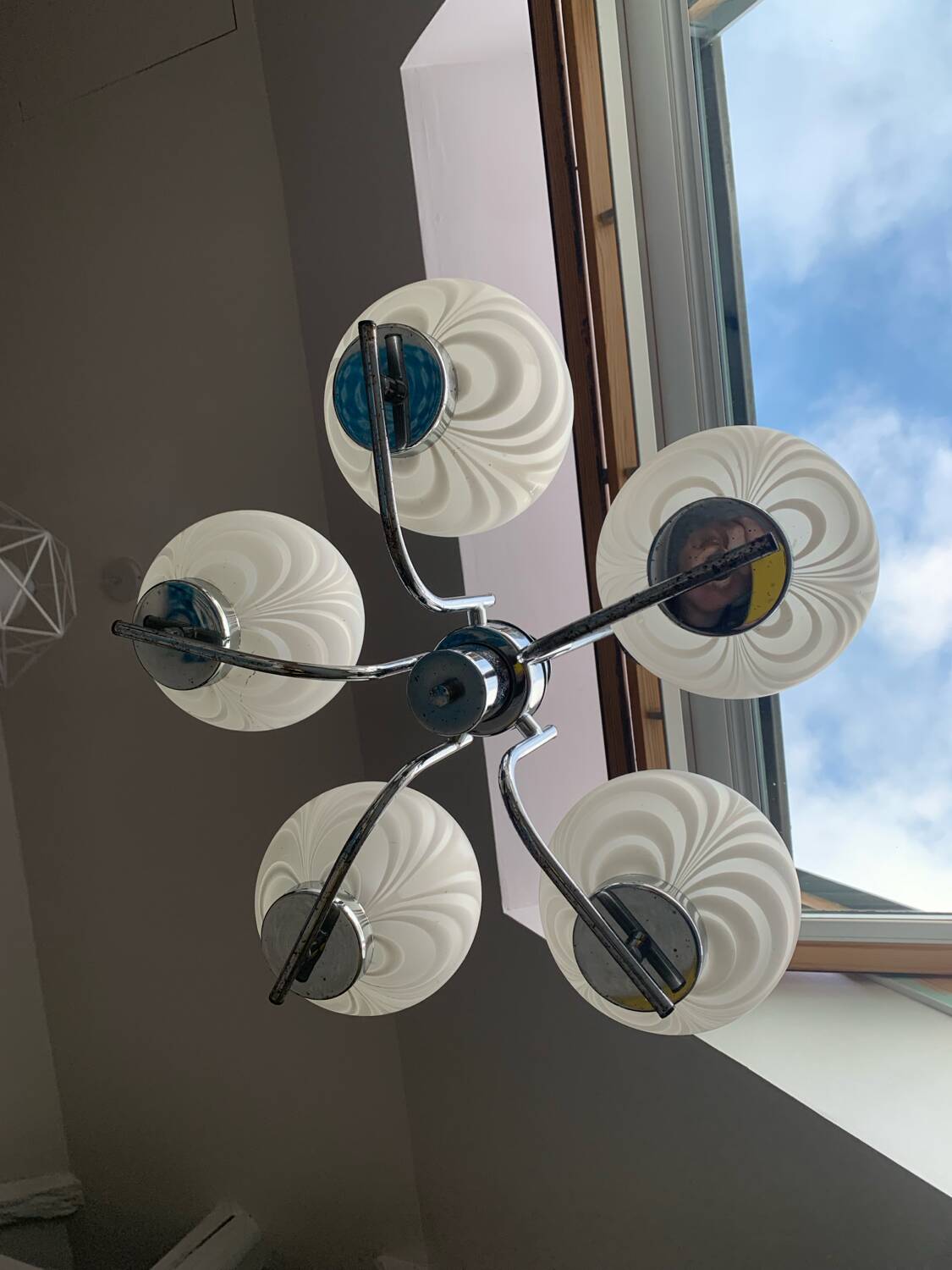 Five-branch chandelier type Spaceage