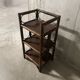 1970s rattan shelf