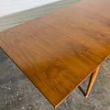 Vintage teak square extendable  dining table designed and manufactured by lübke,  1960s