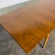 Vintage teak square extendable  dining table designed and manufactured by lübke,  1960s